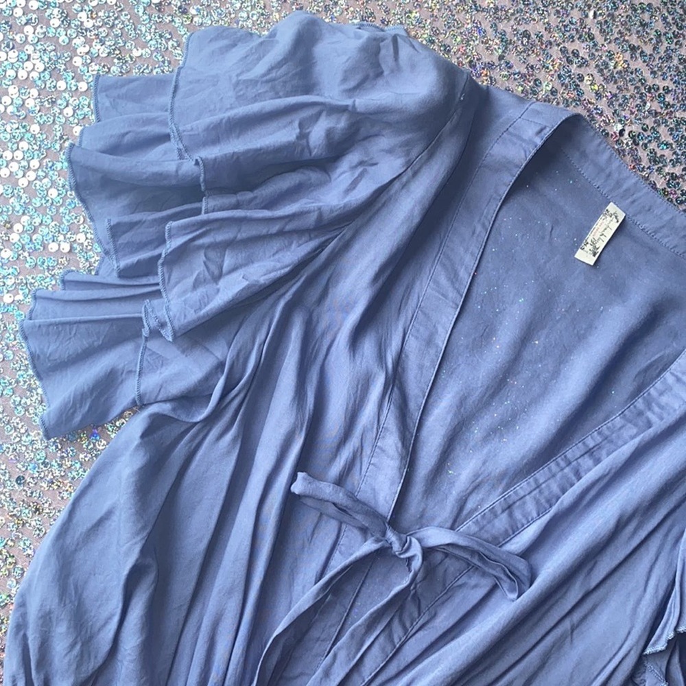 FP • Plunge Ruffle Sleeve Bodysuit Call Me Later - Picture 6 of 12